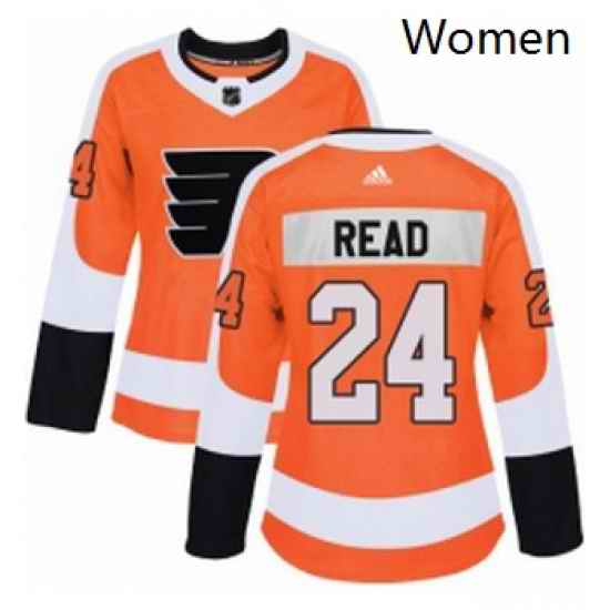 Womens Adidas Philadelphia Flyers 24 Matt Read Authentic Orange Home NHL Jersey